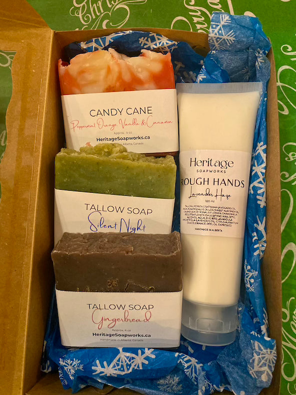 3 soaps + Hand Cream (100ml)